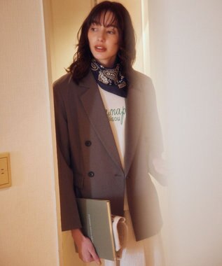 組曲 【Flower Collection】バンダナプチ スカーフ ネイビー系