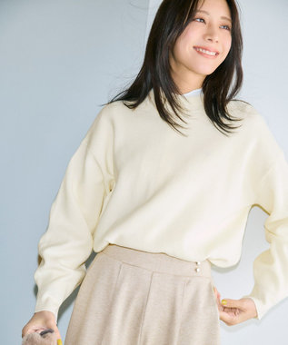 ANY SIS L ラインポイント ニット オフ