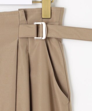 ANY SIS L ウエストタック スカート ベージュ