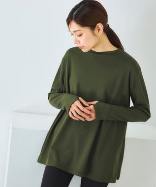 OP／FILA 【Kappa】長袖ラッシュT＋レギンス 上下セット カーキ