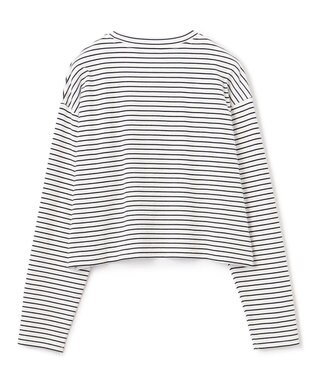 UNFILO 【洗える】クロップドＴシャツ ボーダー