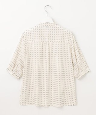 J.PRESS LADIES L 【洗える】 ジオメトリック スタンドカラー ブラウス アイボリー系5