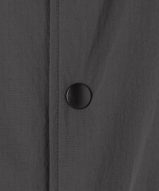 J.PRESS YORK STREET 【WOMEN】パデットリップストップ ステンカラーコート グレー系