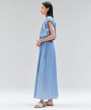 BEIGE， 【洗える/セットアップ対応】SPIGA / ギャザーロングフレアスカート Sky