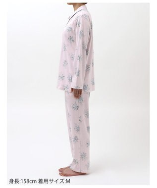 WACOAL リラックス＆スリープ  長袖 長ズボン パジャマ 綿100%(本体) WDX540 /ワコール ピンク