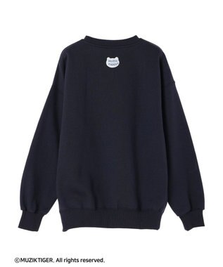 Green Parks ムジークタイガー／裏起毛刺しゅうプルオーバー Navy