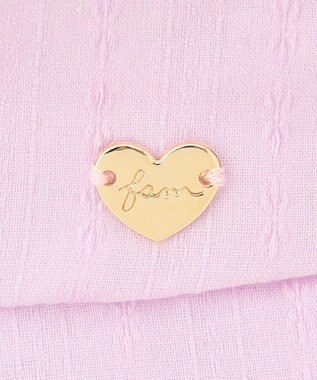 ANY KIDS リボン タレツキ キャップ ラベンダー×ギンガムチェック