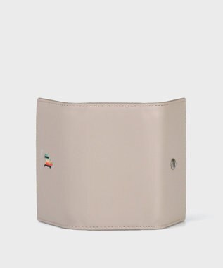 Paul Smith マーケトリーストライプラビット キーケース ベージュ