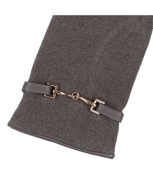 UNBILLION カシュネ cache nez / ビット金具付きジャージー手袋 GY