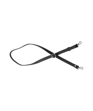 INTER-CHAUSSURES 【RIPANI】サマーツイード・レザーコンビバッグ ブラックコンビ