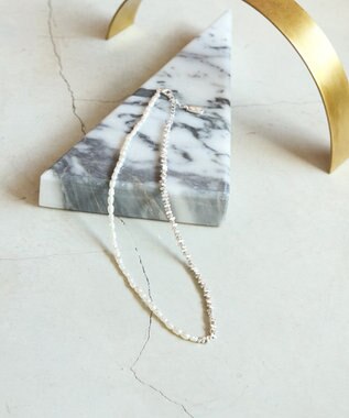 AMERICAN HOLIC パールミックスネックレス Silver