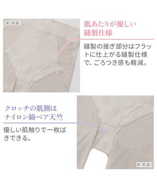 BRADELIS New York 【BRADELIS NewYork peace】おしりPラインレーシーロングショーツ23 パールグレージュ