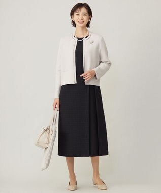 J.PRESS LADIES 【3way】3連パール ネックレス シルバー系