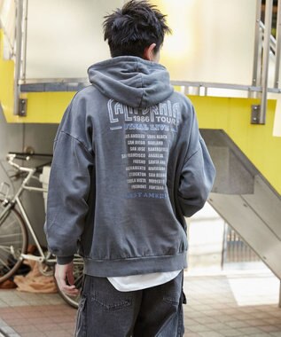 WEGO 【ユニセックス着用ITEM】ピグメントグラフィックプルパーカー 柄2