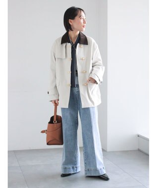 Te chichi ワイドデニムパンツ サックスブルー