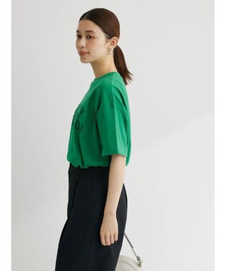 Green Parks ２段カレッジロゴボックスＴシャツ Dark Green