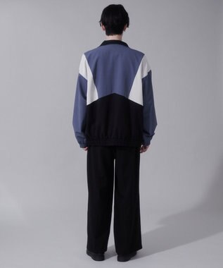 WEGO トロミスタンドブルゾン サックス