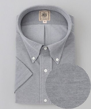 J.PRESS MEN 【KING SIZE】【J.PRESS OXFORD JERSEY】カノコインレイ パッチポケットシャツ / B.D.