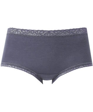 Wing ショーツ 綿混(身生地部) やさしい肌あたり 【デイリーフィット やわらかコットン】 はきこみ丈ふつう EC2330 ウイング／ワコール バイオレット