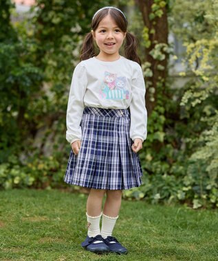 ANY KIDS キラキラお花カチューシャ サックスブルー