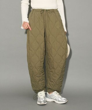 Green Parks キルティングカーブパンツ Khaki