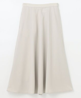 ANY リネンライクオックス フレアスカート サンドベージュ