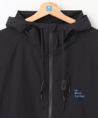 SHARE PARK MENS 【撥水・UVカット・ストレッチ・軽量 】パッカブルマウンテンパーカー（Lサイズ） ブラック系