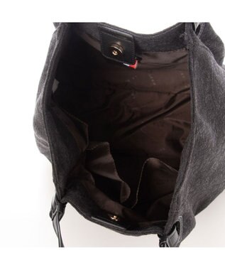 LA BAGAGERIE 【DEVEAUX】ペイズリーナチュラルミニトート ブラック