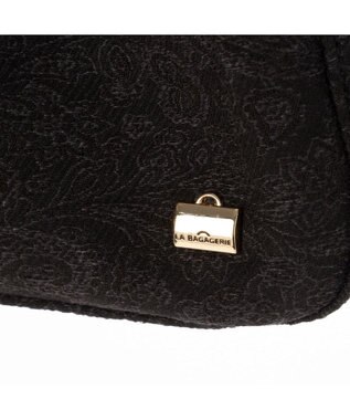 LA BAGAGERIE 【DEVEAUX】ペイズリーナチュラルミニトート ブラック