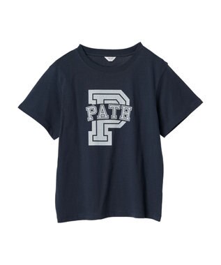 AMERICAN HOLIC アルファベット　ＴＥＥ1 Navy