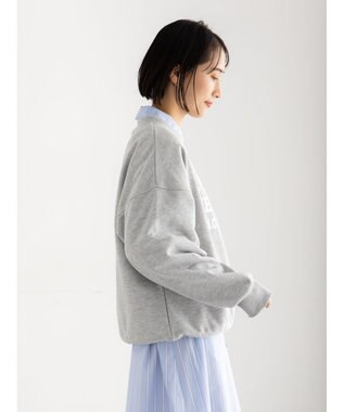 Te chichi 裏毛ロゴプルオーバー グレー