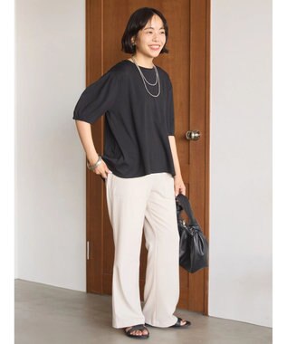 AMERICAN HOLIC 接触冷感袖コンシャスカットプルオーバー Black