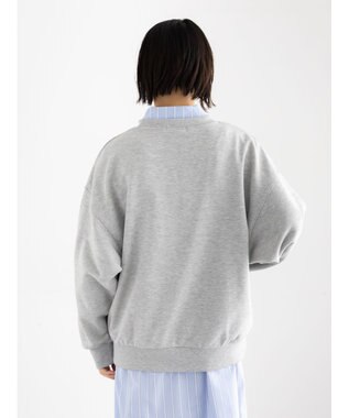 Te chichi 裏毛ロゴプルオーバー グレー