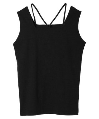 Green Parks マルチストラップテレコタンク Black