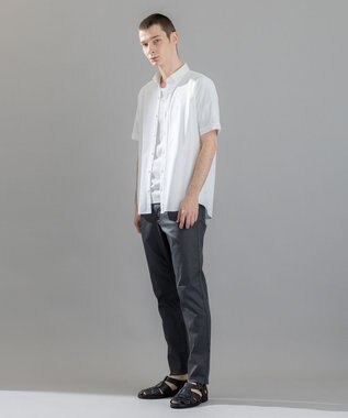 JOSEPH HOMME 新素材【洗える/ストレッチ】ハイゲージコットンジャージー 　レギュラーカラーシャツ ホワイト系