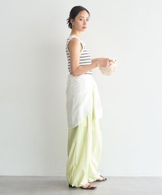 earth music&ecology ビットパーツ付きカーゴパンツ Pistachio