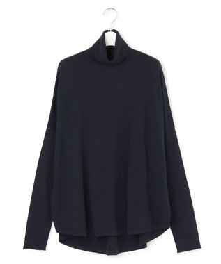 ICB L 【新色追加・WEB限定カラーあり】 ヴィスコースワイド タートルネックプルオーバー ネイビー