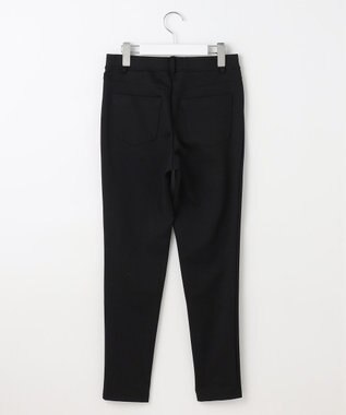 自由区 L 【WEB限定・17号サイズまで展開・洗える】コットンナイロンモクロディー レギンスパンツ ブラック