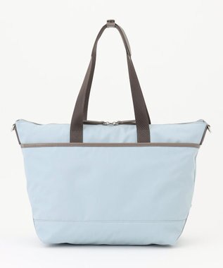 Y'SACCS ナイロン×リサイクルレザー　コンビマルチトート ライトブルー