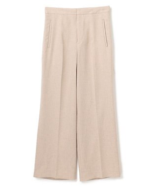 BEIGE， 【洗える】CAROLE / リネンライクフルレングスワイドパンツ Sand