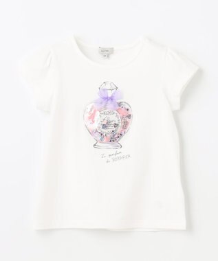 ANY KIDS シャラシャラビーズ Ｔシャツ ホワイト（香水）