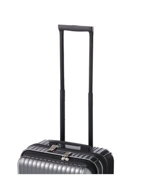 ACE BAGS & LUGGAGE ACE クレスタ フロントポケット付きスーツケース 2~3泊 機内持ち込み 06315 エース ブラックカーボン