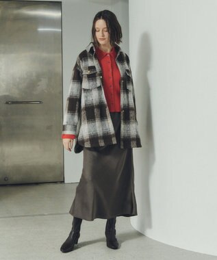 YECCA VECCA スライバーCPOジャケット Brown