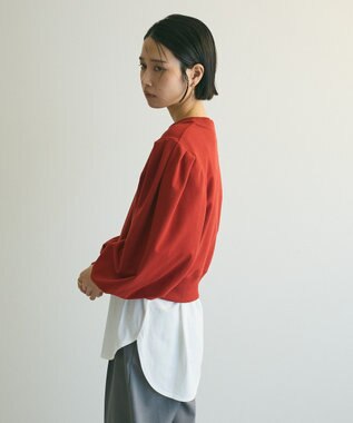 Green Parks ａ．タックスリーブスウェット Terracotta