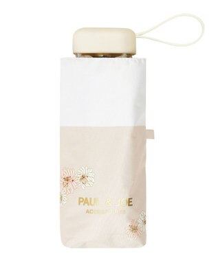 MOONBAT 【WEB限定/一級遮光99.99%】晴雨兼用折りたたみ日傘 ポール&ジョー(PAUL & JOE ACCESSOIRES)クリザンテーム/バイカラー 雨の日OK 遮熱 簡単開閉 UV 晴雨兼用 ベージュ