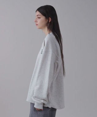 WEGO 【ユニセックス着用ITEM】ショートドロストワンポイント刺繍プルオーバー 杢グレー