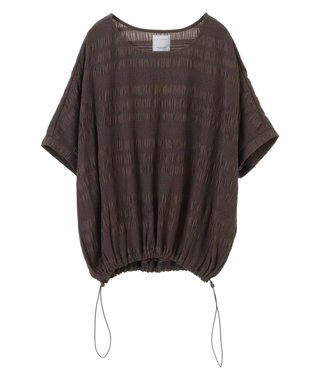 Green Parks ドロスト表面感プルオーバー Charcoal Gray