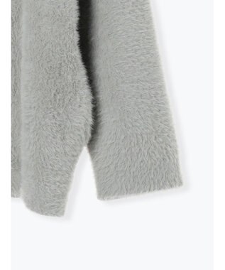 Te chichi ダブルフェイスフェザーカーディガン グレー