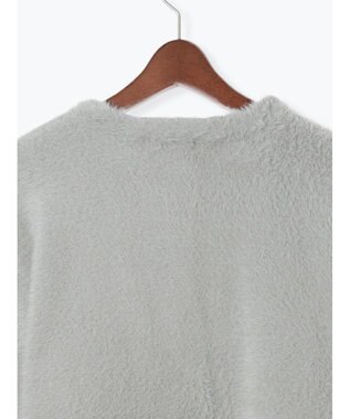 Te chichi ダブルフェイスフェザーカーディガン グレー