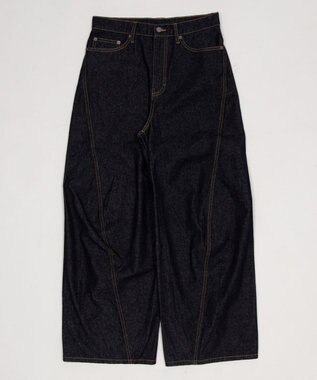 WEGO 【ユニセックス着用ITEM/SMLサイズ展開】カバーフィットバルーンデニムパンツ デニムインディゴ